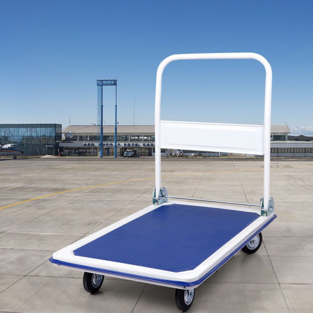 300kg Folding Platform Trolley Hand Truck Foldable Cart Heavy Duty Image 7