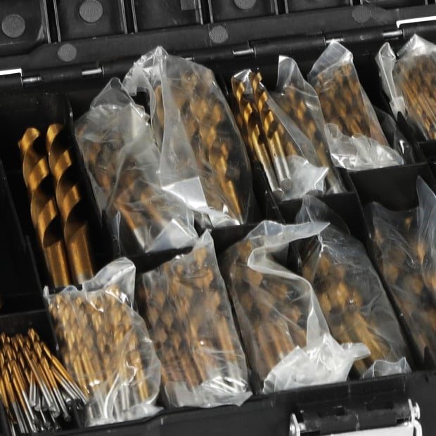 Drill Bits Set HSS Metric 1mm-10mm Titanium Coated Metal 230PCS Image 4