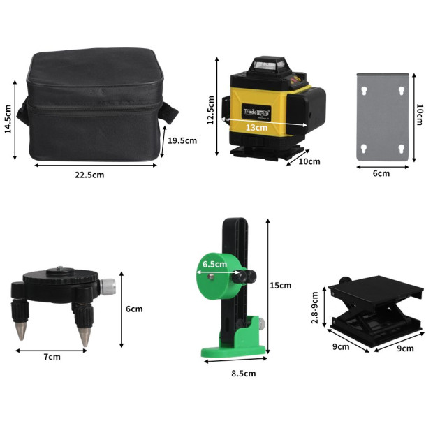 Level Green Light 4D 16 Lines Auto Self 360 Rotary Cross Measure Image 3