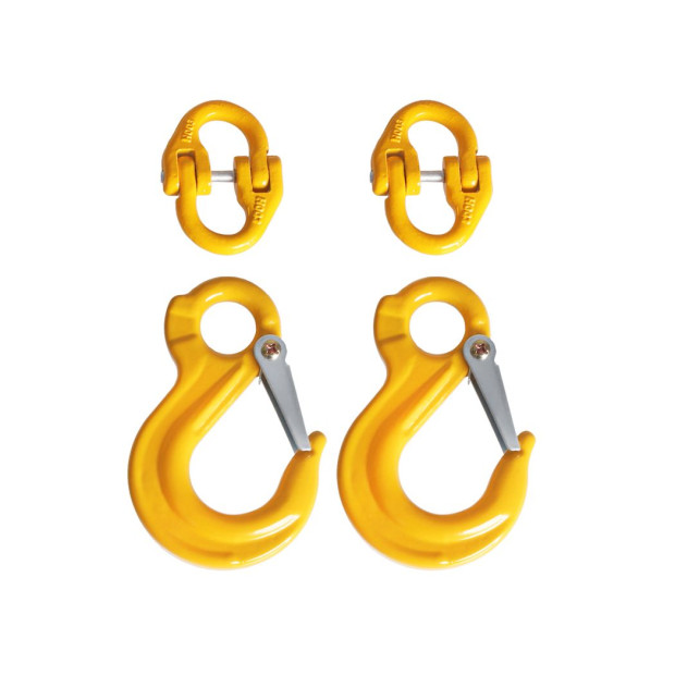 Eye Sling Hook Chain Connector Kit Caravan Trailer Connecting 2PCS Image 2