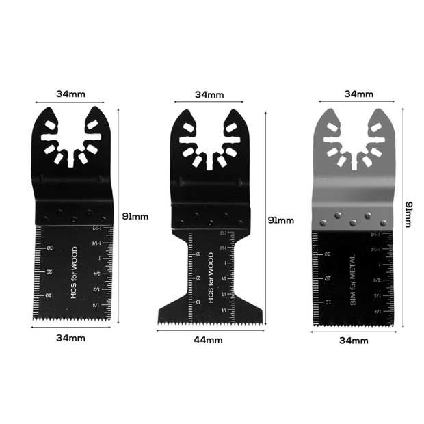 Saw Blades Oscillating Set Multi Tool Metal Wood Quick Release 20PCS Image 3