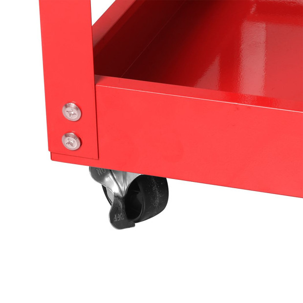 Tool Cart Trolley 3-Tier Toolbox Workshop Garage Storage Organizer Steel 150KG Image 4
