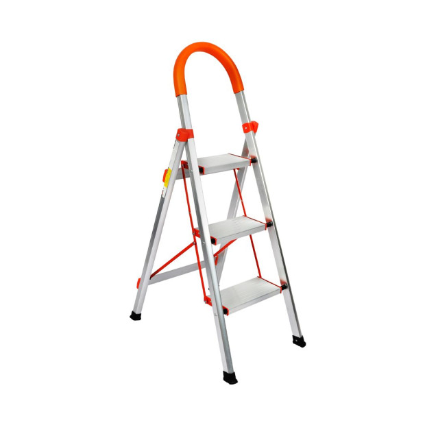 3 Step Ladder Multi-Purpose Folding Aluminium Non Slip Platform