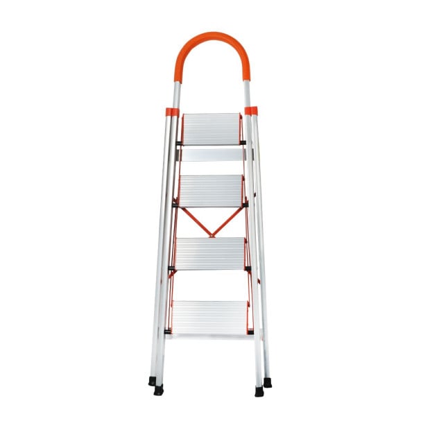 4 Step Ladder Multi-Purpose Folding Aluminium Non Slip Platform Image 2