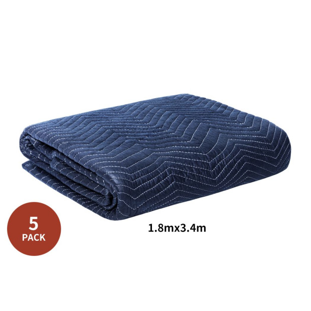 Blanket Furniture Protection H.Duty Quilted Removalist 1.8MX3.4M 5PCS Image 3