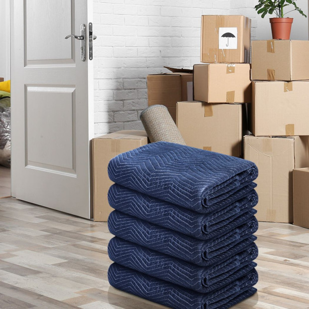 Blanket Furniture Protection H.Duty Quilted Removalist 1.8MX3.4M 5PCS Image 8