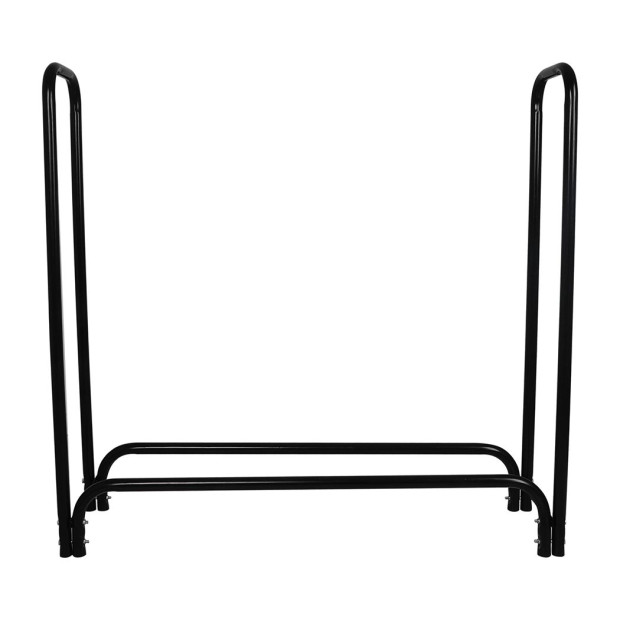 Firewood Rack Holder 4FT Fireplace Tool Log Wood Steel Large Storage Image 2