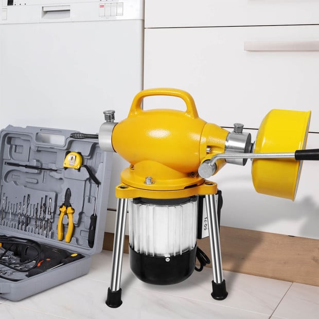 Drain Cleaner Machine Electric 400W Plumbing Sewerage Pipe Cutters Image 8