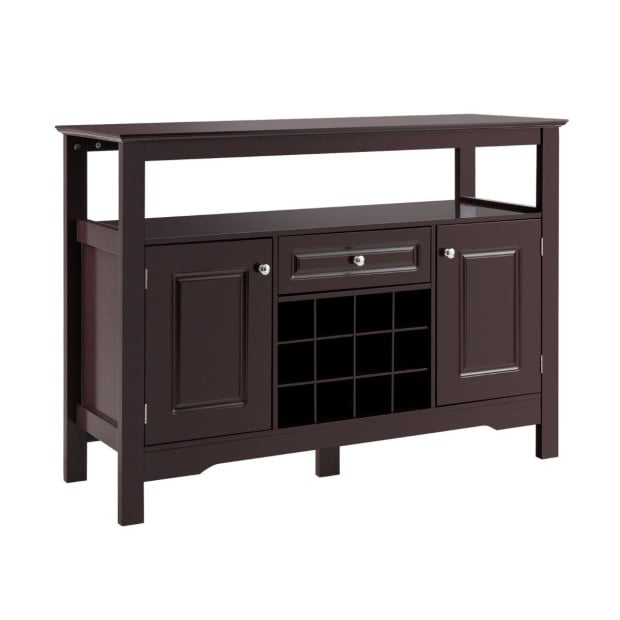 Dining Buffet Cabinet With Wine Rack 2 Cabinets Drawer Coffee