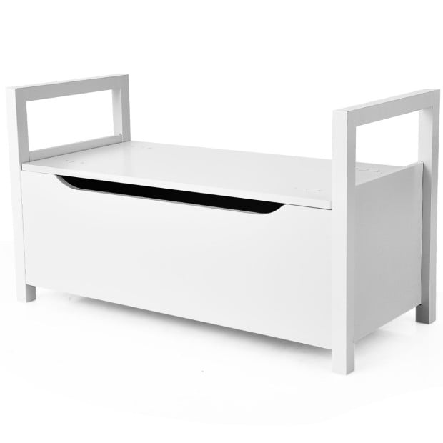 Entryway Shoe Rack Storage With Flip-up Padded Seat And Side Handle Image 11