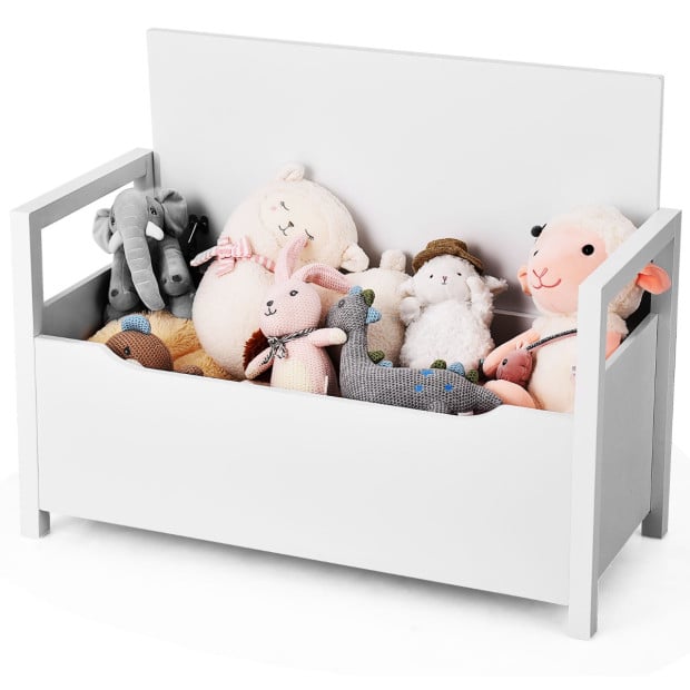 Entryway Shoe Rack Storage With Flip-up Padded Seat And Side Handle Image 2