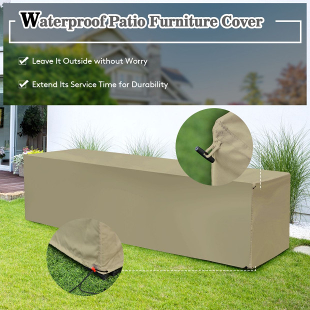 8pcs Outdoor PE Rattan Conversation Set With Cushions Covers - White Image 9