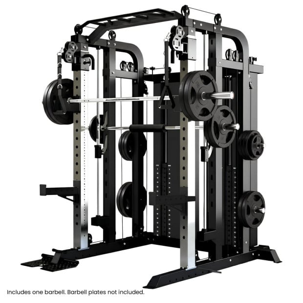 Powertrain 938B Multi-Function Gym Station Smith Machine & Dual Weight Stack Image 2