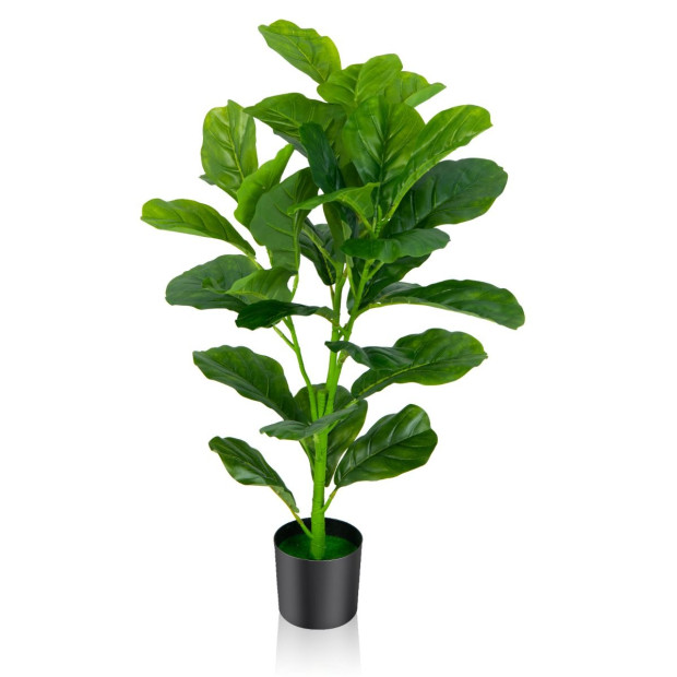 2pack Artificial Fiddle Leaf Fig Tree 90cm