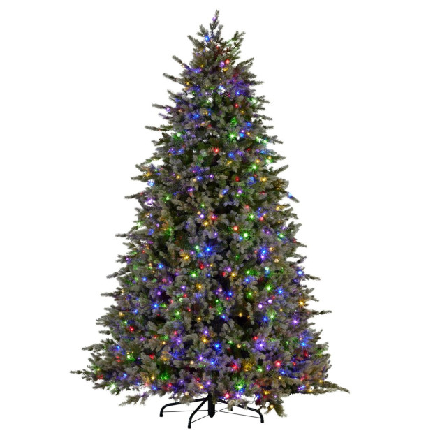 Bergen Fir 7.5ft Multicolour Pre-Lit Christmas Tree Image 2