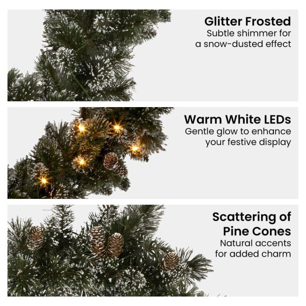Christabelle Premium 2.7m Garland Christmas Decoration - Cashmere Image 5