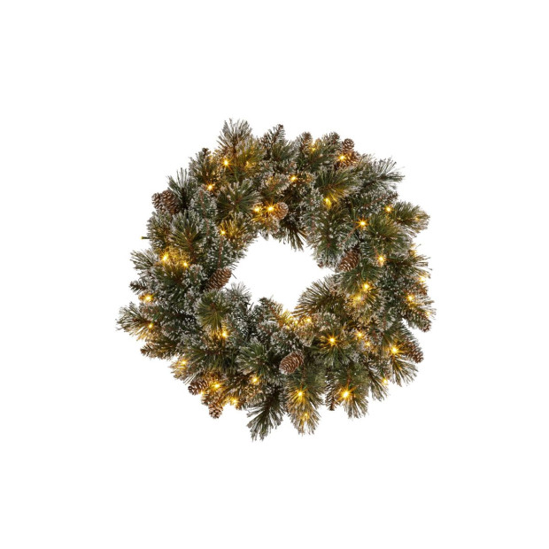 Christmas Wreath with Lights- 61cm Cashmere