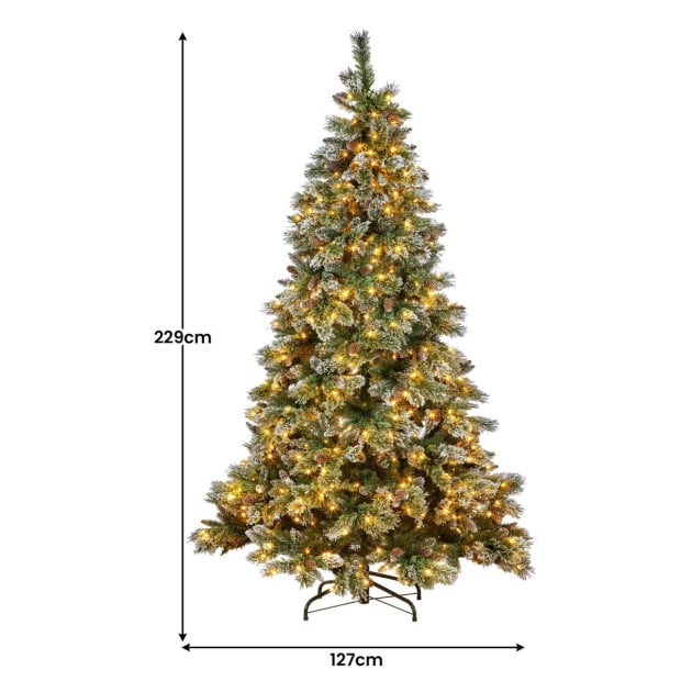 Christabelle Premium 7.5ft Christmas Tree with Lights - Cashmere Image 2