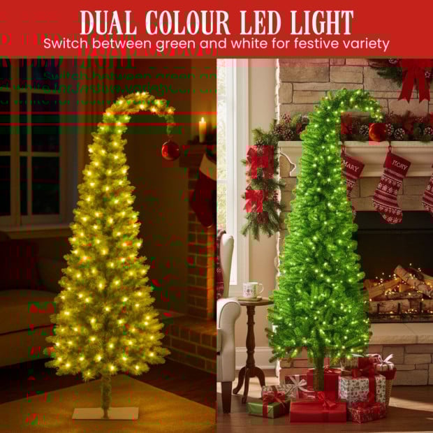 Christabelle Christmas Gremlin Tree 4ft with Curved Top Red Bauble Image 5