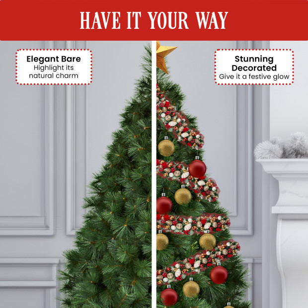 2.1m Needle Green Pine Christmas Tree Image 7