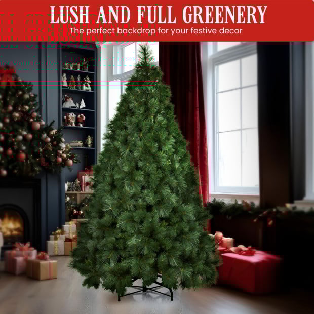 2.1m Needle Green Pine Christmas Tree Image 5