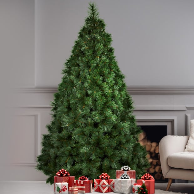 2.1m Needle Green Pine Christmas Tree Image 6