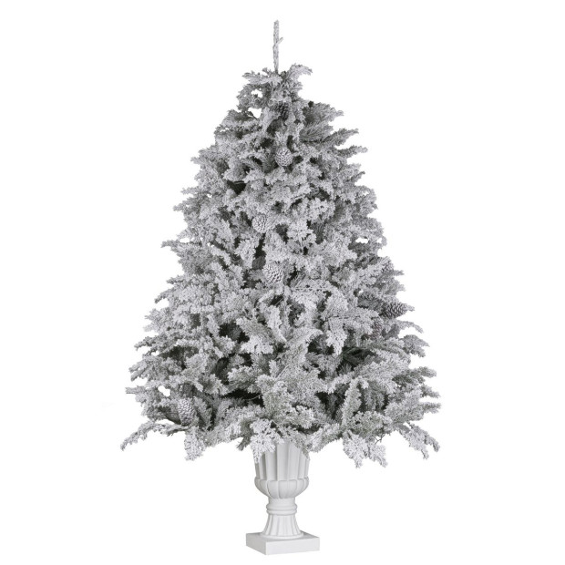 Christabelle 2.3m Christmas Tree Potted Alpine Fir with Pre Lit Multi-Colour LED Lights Image 6