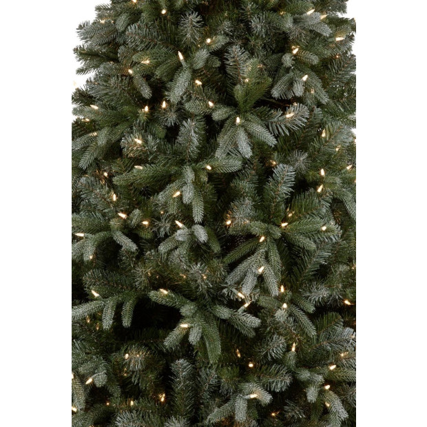 229cm Silver Fir Christmas Tree with Lights Image 2