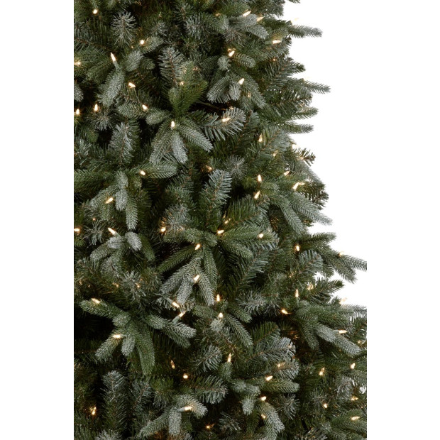 229cm Silver Fir Christmas Tree with Lights Image 3
