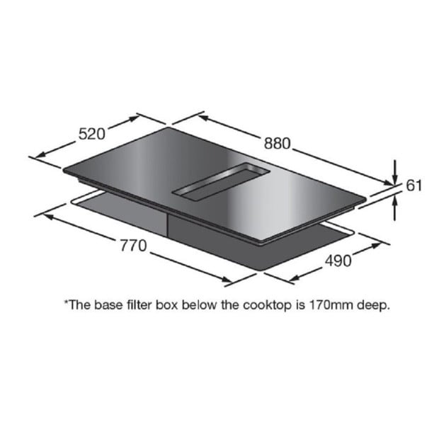 Kleenmaid Induction Cooktop Integrated Extractor 90cm ICTFX90020EX Image 6
