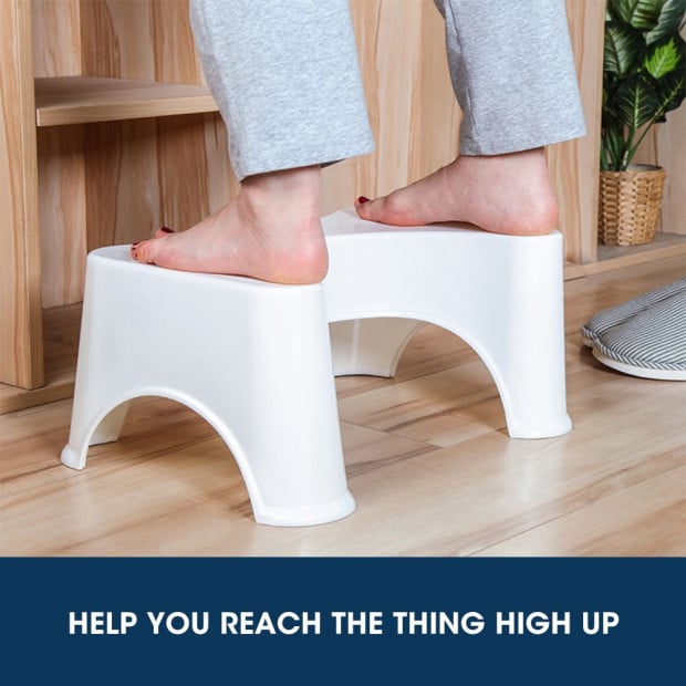 2 Pcs Most Comfortable Toilet Potty Stool Consitipation Relief Image 2