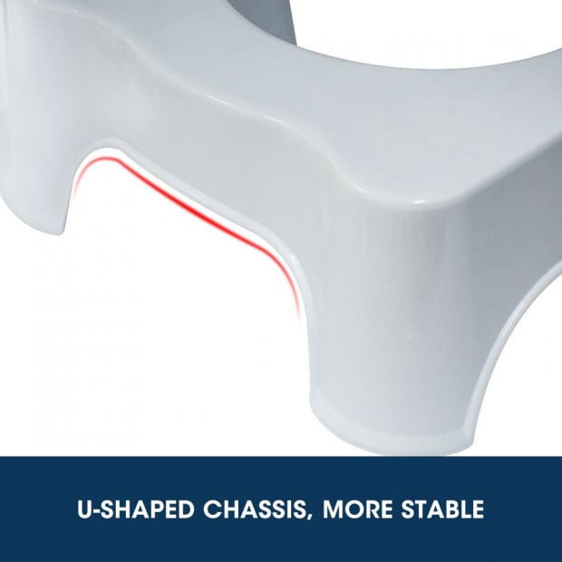 2 Pcs Most Comfortable Toilet Potty Stool Consitipation Relief Image 8