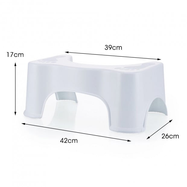 2 Pcs Most Comfortable Toilet Potty Stool Consitipation Relief Image 9