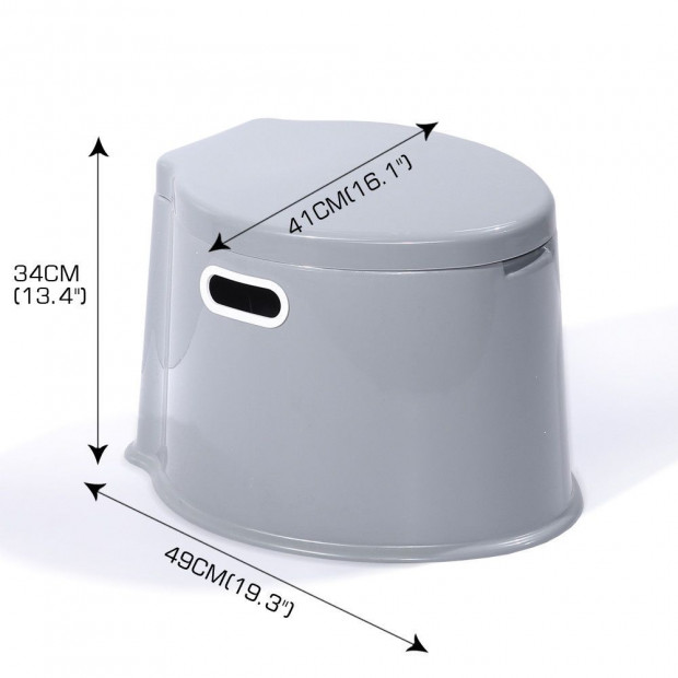 Outdoor Portable Toilet 6L Camping Potty Caravan Travel Camp Boating Image 6
