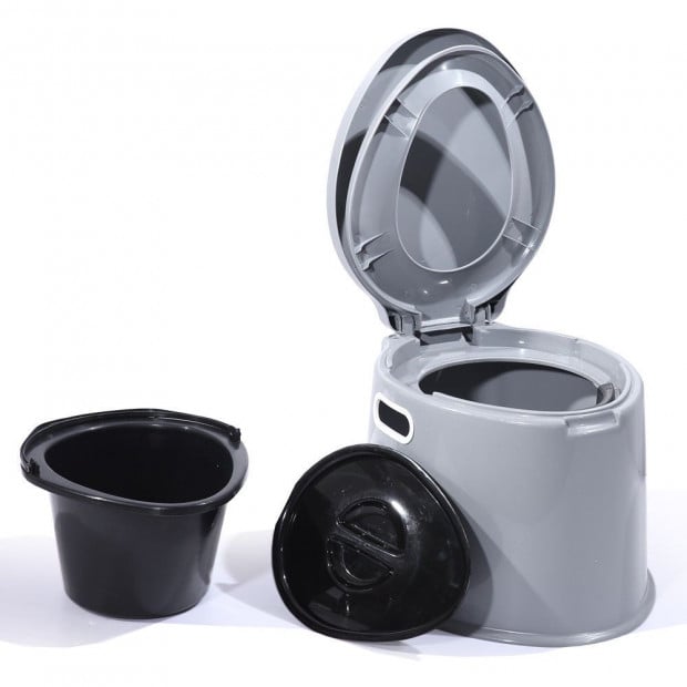 Outdoor Portable Toilet 6L Camping Potty Caravan Travel Camp Boating Image 2