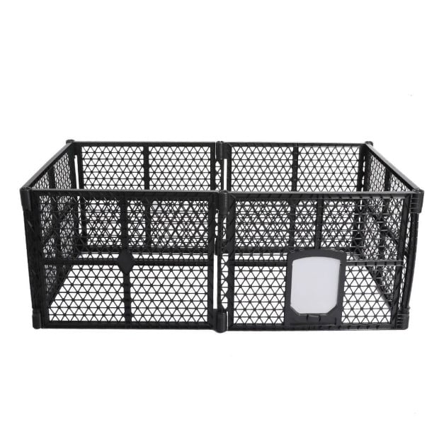 Pet Playpen Foldable Protable Dog Plastic Garden Outdoor 6 Panels