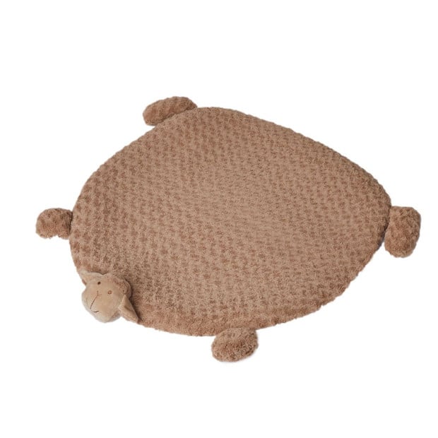 62cm Pet Bed Cat Calming Dog Squeaky Toys Cushion Puppy Mat Tan