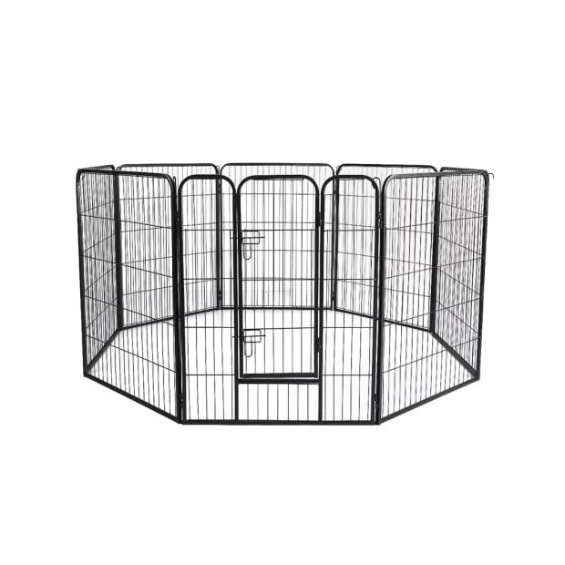 8 Panel Pet Dog Playpen Puppy Exercise Cage Enclosure Fence Cat 48
