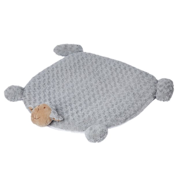 Pet Bed Cat Calming Dog Squeaky Toy Cushion Puppy Mat Grey
