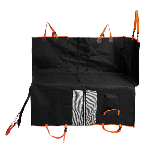 Pet Seat Cover Cat Dog Car Hammock Nonslip Waterproof Back - Black