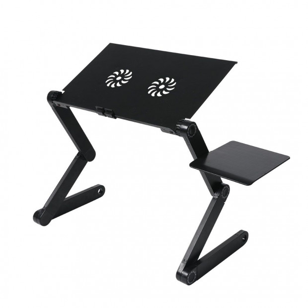 Foldable Laptop Desk Adjustable Stand Sofa Table Tray Mouse Board