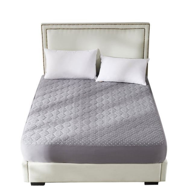 Mattress Protector Topper Bamboo Charcoal Pillowtop Waterproof King Image 2