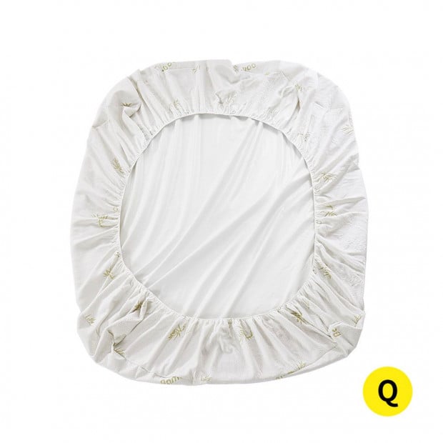 DreamZ Mattress Protector Topper 70% Bamboo Hypoallergenic Sheet Queen