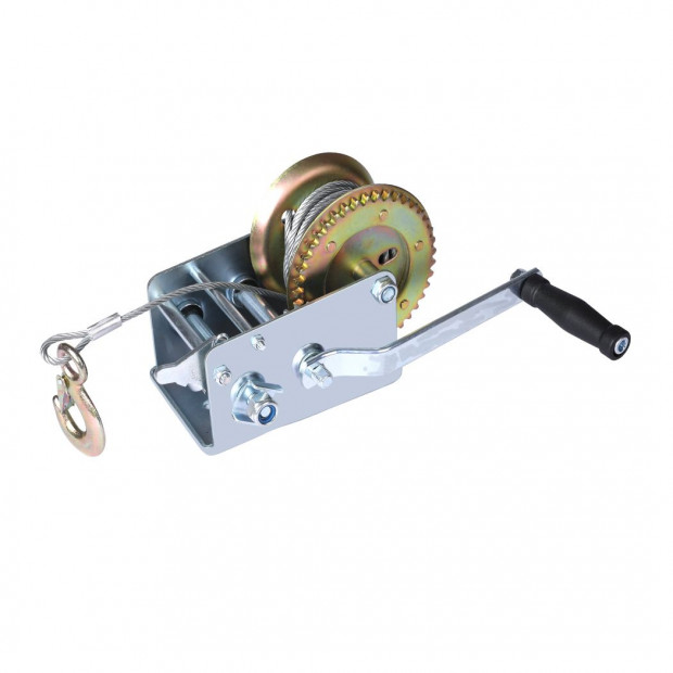 2000KGS Hand Winch Puller Heavy Duty 4WD Boat Cranking Steel Cable