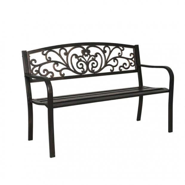 Garden Bench Seat Outdoor Furniture Cast Iron Patio Lounge Chair