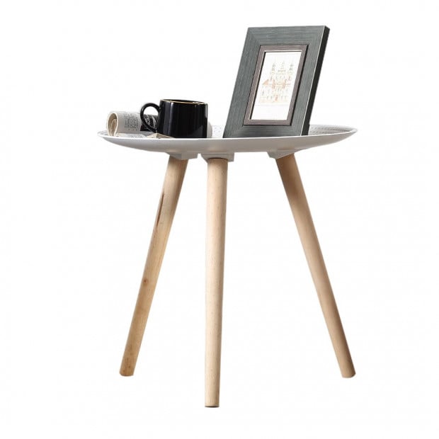 Coffee Table Side End Tables Antique Storage Bedside Furniture White Image 2