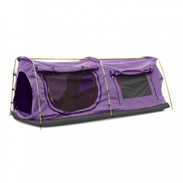 Mountview Double King Swag Camping Swags Dome Tent Hiking Purple