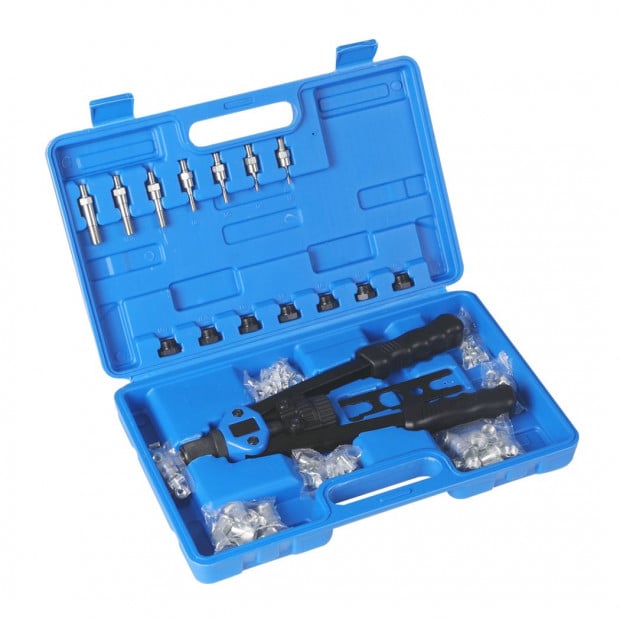 110Pcs Nut Riveter Kit Mandrels Riveting Gun Tool Kit Thread M3-M12