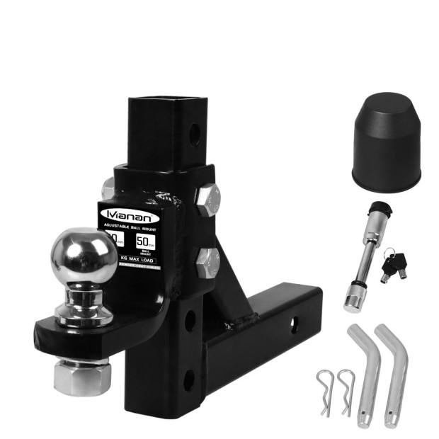 Tow Bar Tongue Hitch Towing 2 Ball Mount Caravan Trailer 4WD