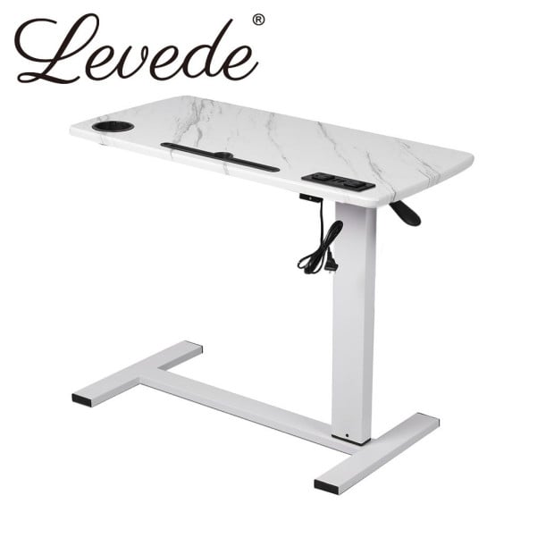 Standing Desk Height Adjustable Office Computer Table Shelf USB